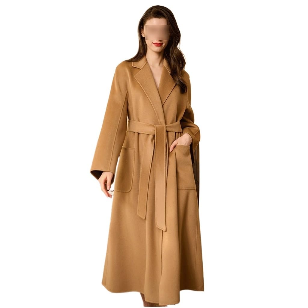 Amazon.com: PNAWLLCF High-end Camel-Colored Double-Faced Cashmere