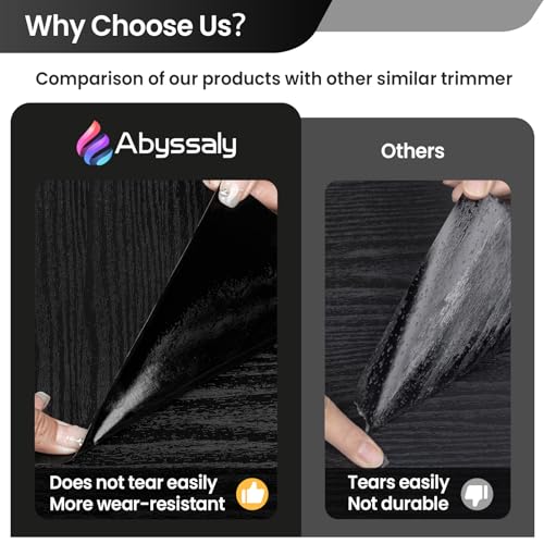 Papel de madera negra Abyssaly vinilo autoadhesivo para encimeras y pared 5