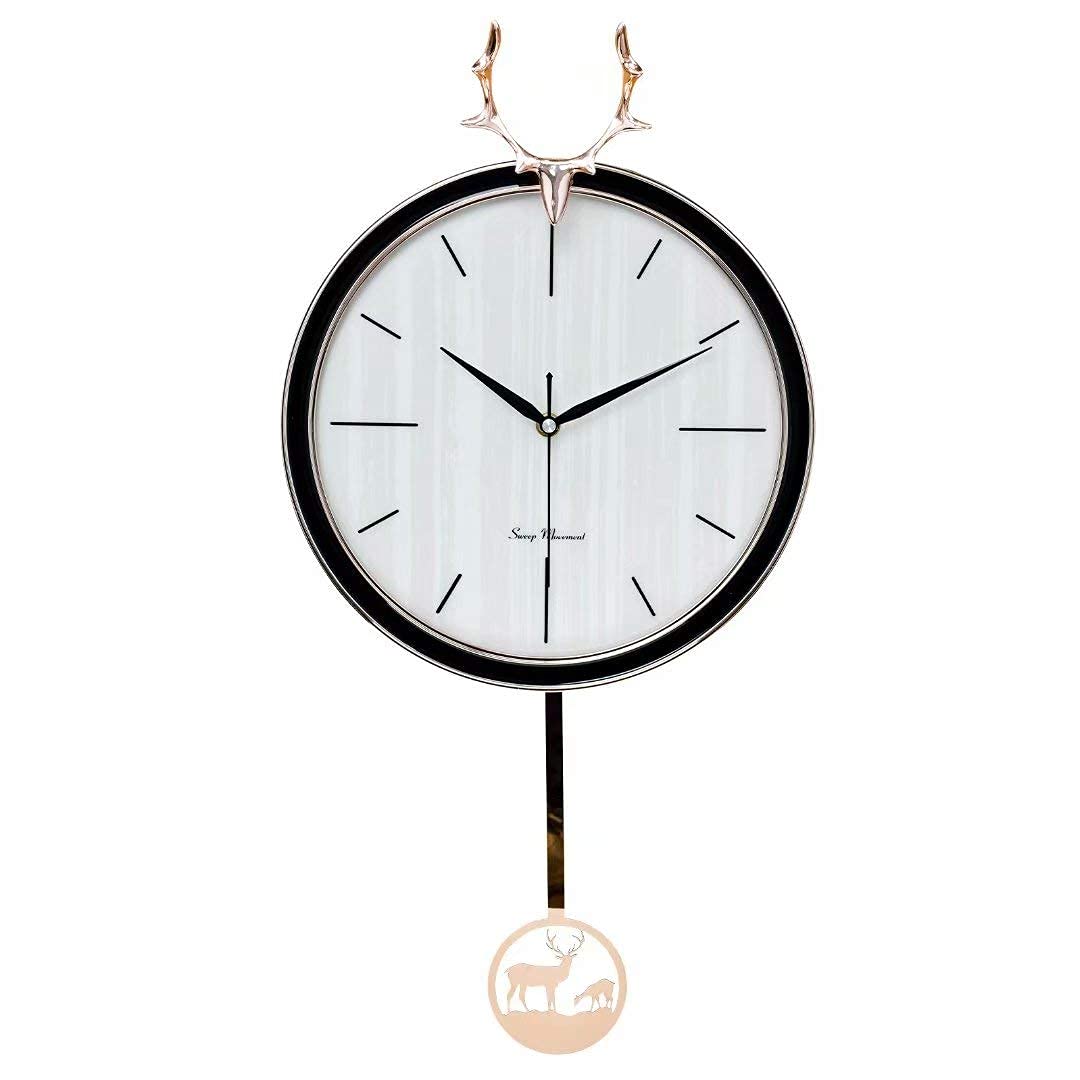 Horloge murale de salon moderne et dorée pour sublimer votre séjour