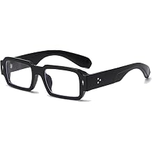 Long Keeper Blue Light Blocking Glasses Women Men Thick Rectangle Anti Blue Light Gaming Computer Glasses Small Chunky Square Glasses