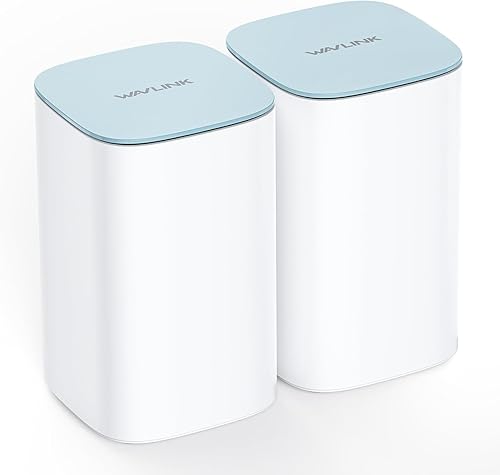 WAVLINK AX3000 WiFi 6 Mesh System 2 Pack - Cubre hasta 5000 pies cuadrados, velocidades de hasta 3.0 Gbps, reemplaza el enrutador inalámbrico y el
