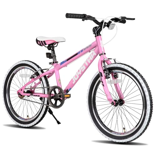 JOYSTAR Lubbock 20 Inch Kids Bike for Girls Ages 7-10 Years 20" Hardtail Mountain Bike with Steel Frame and 1-Speed Drivetrain with Kickstand 20 inch Bicycle Pink