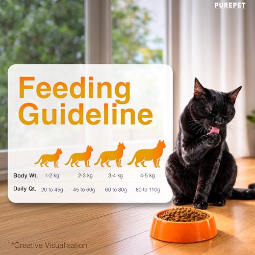 Image of Purepet Adult Dry Cat Food 7kg | Real Chicken Flavour | Taurine for Strong Heart | Supports Skin & Coat | Maintains Urinary pH | Reduces Hairball Formation