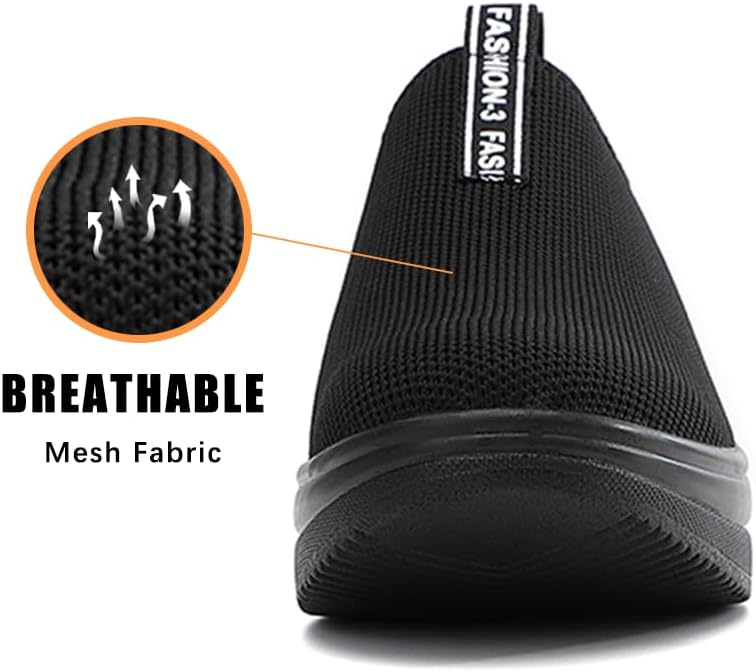 Oude Platform Loafers for Women Comfortable | Womens Slip On Sneakers Lightweight | Women's Walking Shoes Work Long Hours | Thick Rocking Bottom - Image 6