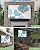 DecorLovee Outdoor TV Cover 80 to 85 Inches Weatherproof, Blue Teal Coral Outdoor TV Enclosure with Remote Control Pocket, Summer Beach Coastal Modern Geometric TV Screen Protectors for Outside TV