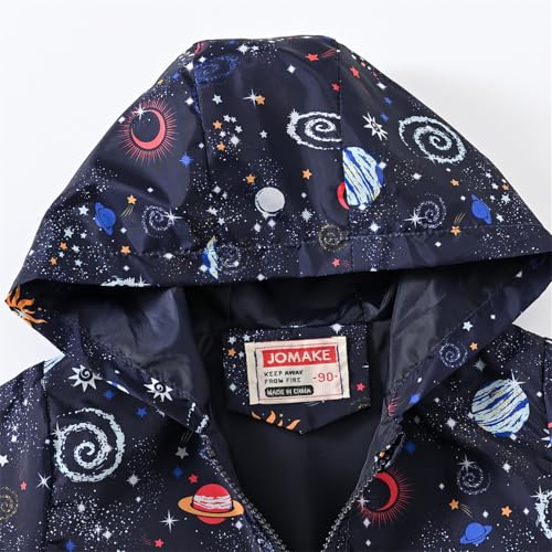 Kids Boys Cartoon Hooded Jackets Zipper Long Sleeve Windproof Athletic Casual Coats Girls Waterproof Outdoor Jackets3