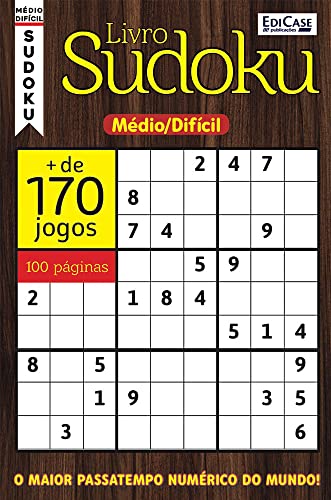 Livro Sudoku 22: Nível Médio/ Difícil - O maior passatempo numérico do mundo!