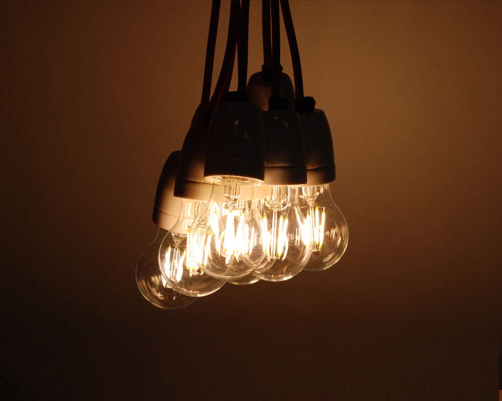 Bombillas de filamento industrial vintage Edison de bayoneta E27 ES (10 unidades), H - 4w Led Filament, E27 SCREW IN