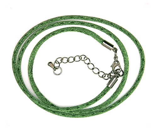 Mevoi 16 Inch Green Silk Cord with 2 in. Extender - 2MM