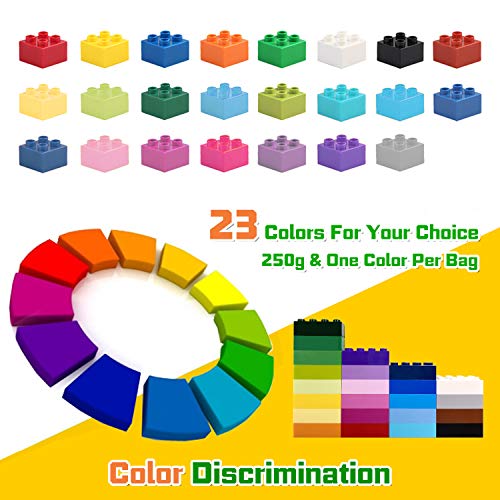 WYSWYG Bausteine,140 Teile 2x4 Classic Blöcke Building Blocks, Kompatibel mit All Major Brands, Bricks für Kinder ab 6… – Bild 4