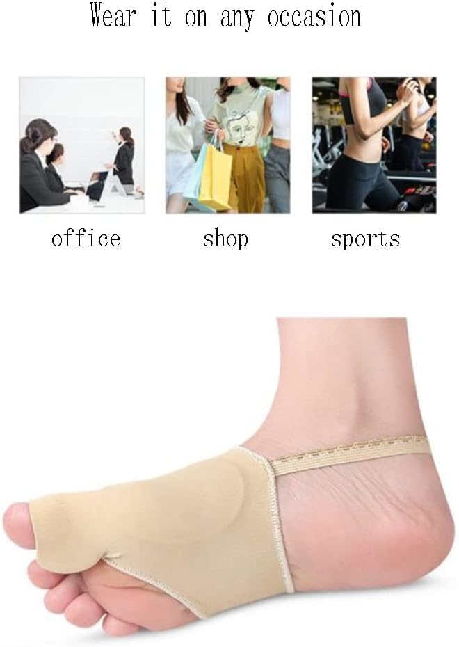 DEAVER Bunion Corrector & Big,Toe Straightener Bunion Protector Sock,with Heel Strap Toe Separator,Bunion Splint for Pain Relief Hallux Valgus Corrector