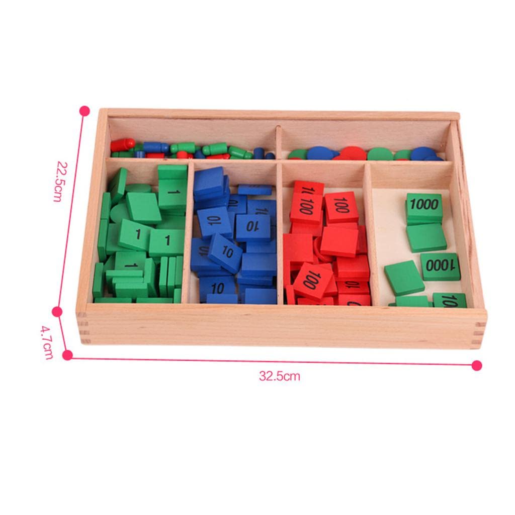 Juego de Sellos de Madera, Juguete Didáctico de Matemáticas para Niños, Promueve El Desarrollo, Adecuado para Diversas Actividades.