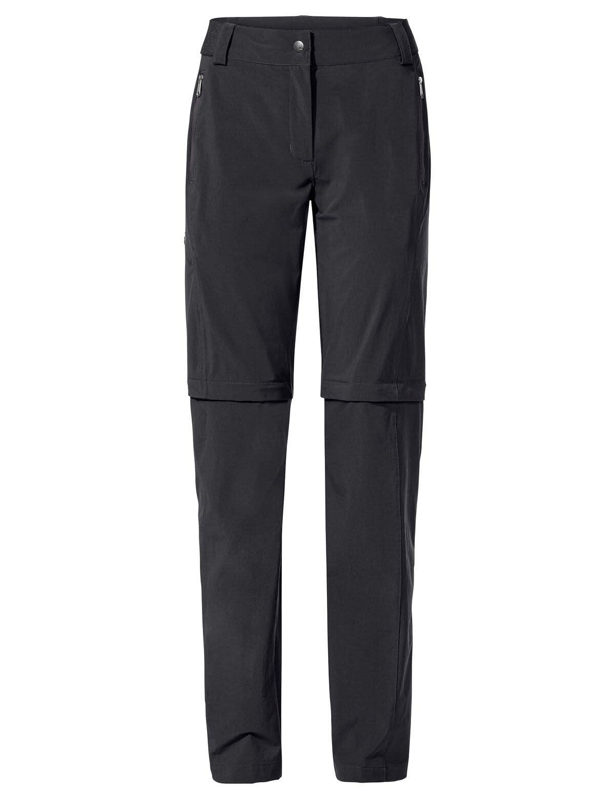 VAUDE Wanderhose Damen Zip-Off Farley Stretch III – Schwarz – Gr. 36 Kurz