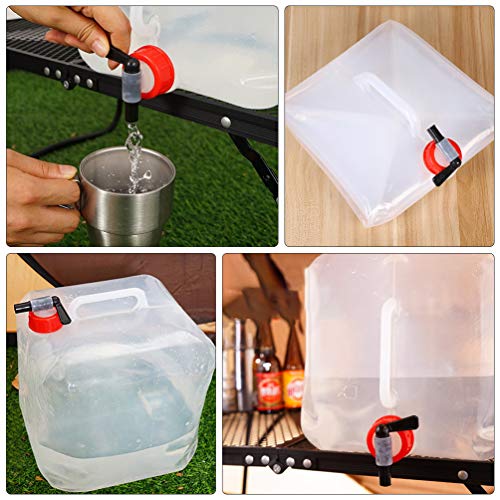 Tanque de água dobrável dobrável BESPORTBLE, recipiente de água dobrável portátil para armazenamento