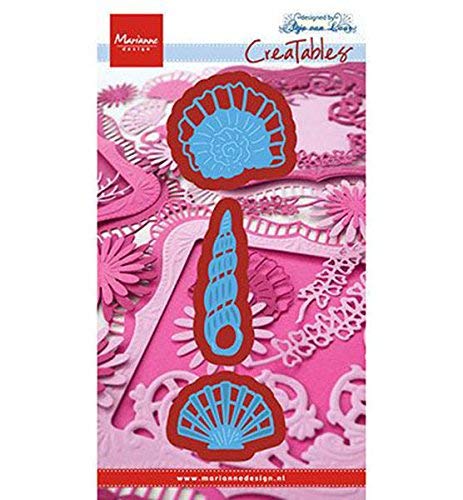 Marianne DesignCreatables Anja's Shells Die, Metal, Blue, 19.6 x 10.9 x 0.2 cm