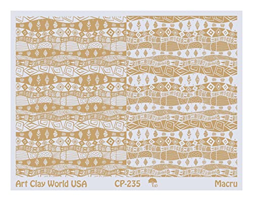 Low Relief Texture Plate Macru Design - 1 Pc.