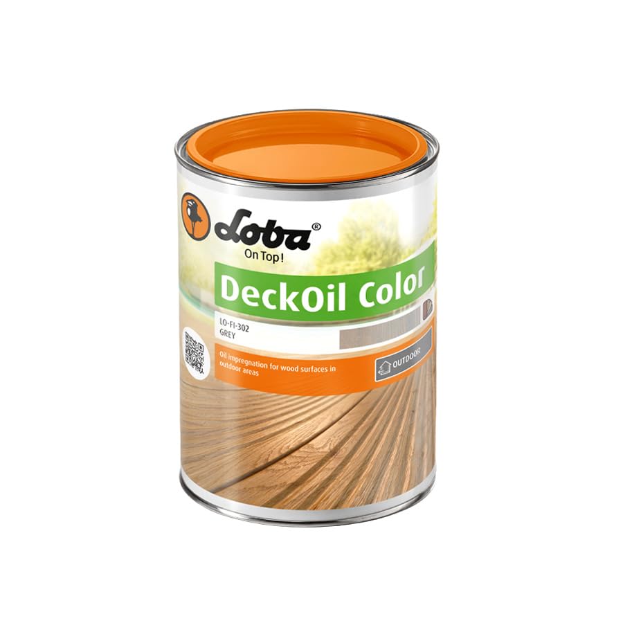 LOBA DeckOil Couleur Gris saturateur bois extérieur rénovation terrasse