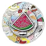 Vinyl-Aufkleber, Motiv: Weinrebe, ästhetisch, INS-Stil, Cartoon-Graffiti, wasserdichte Aufkleber für Laptop, Wasserflasche, Koffer, Skateboard, Tagebuch, 50 Stück, für Mädchen und Teenager