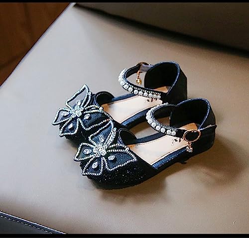 Girls Sandals Little Kids Glitter Dress Shoes Butterfly Sequins Princess Flat Shoes Toddler Wedding Party Dance Shoes3