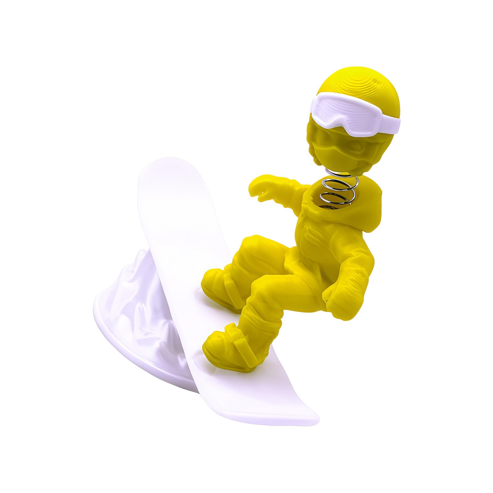 Shunzhong Miniature Snowboarding Figurine Rocking Sculpture Ornament for Desktop Display or Car Dashboard Accessories Gift Car Dashboard Decors