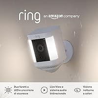 Ring videocamera Plus con faretti a batteria (Spotlight Cam Plus)
