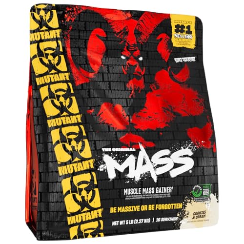 Image of Mutant Mass | Weight Mass Gainer Protein Powder - high Calorie Protein Powder for Mass gain - Cookies and Cream - 5 Pound