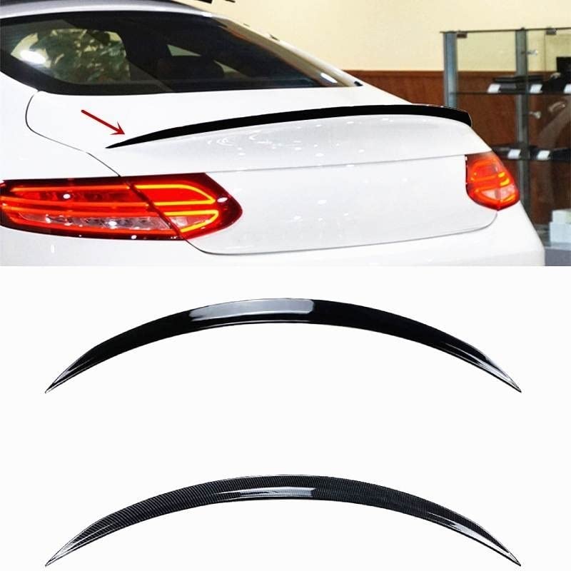 Becquet arrière noir pour Mercedes Classe C Coupé C205 C63 AMG C200 2015-2021 - 4