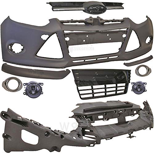 Stoßstange vorne grundiert Nebel+Grill+Zubehör für Ford Focus III 3 Bj. 11-14