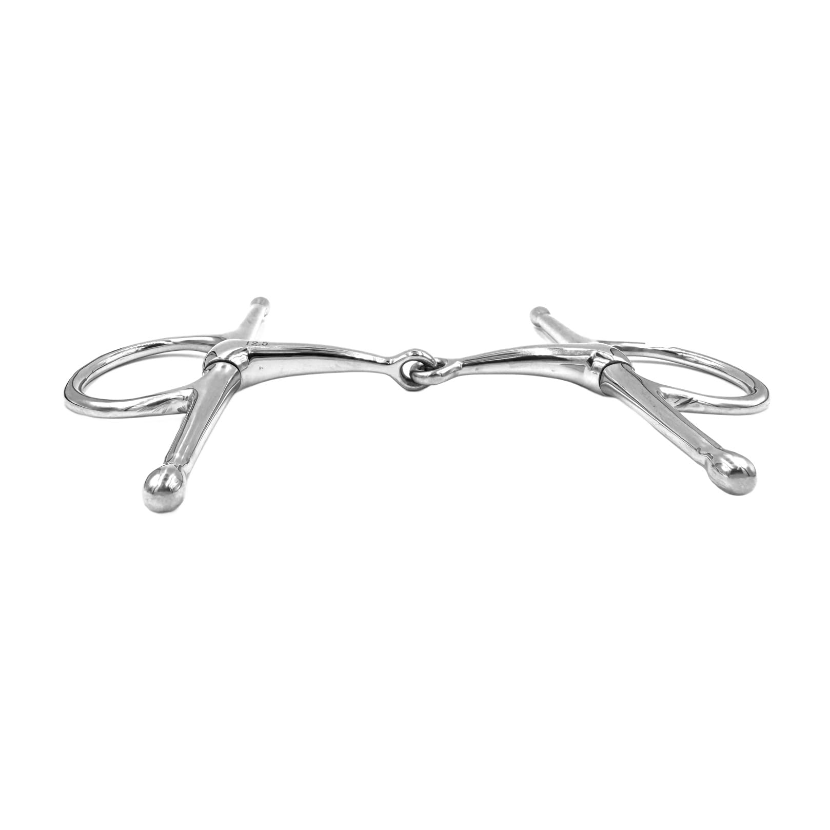 Equine Smile ES0071 Snaffle Bit Simple Broken Stainless Steel Bit Thickness 16 mm (14.5 cm), silver - Image 3
