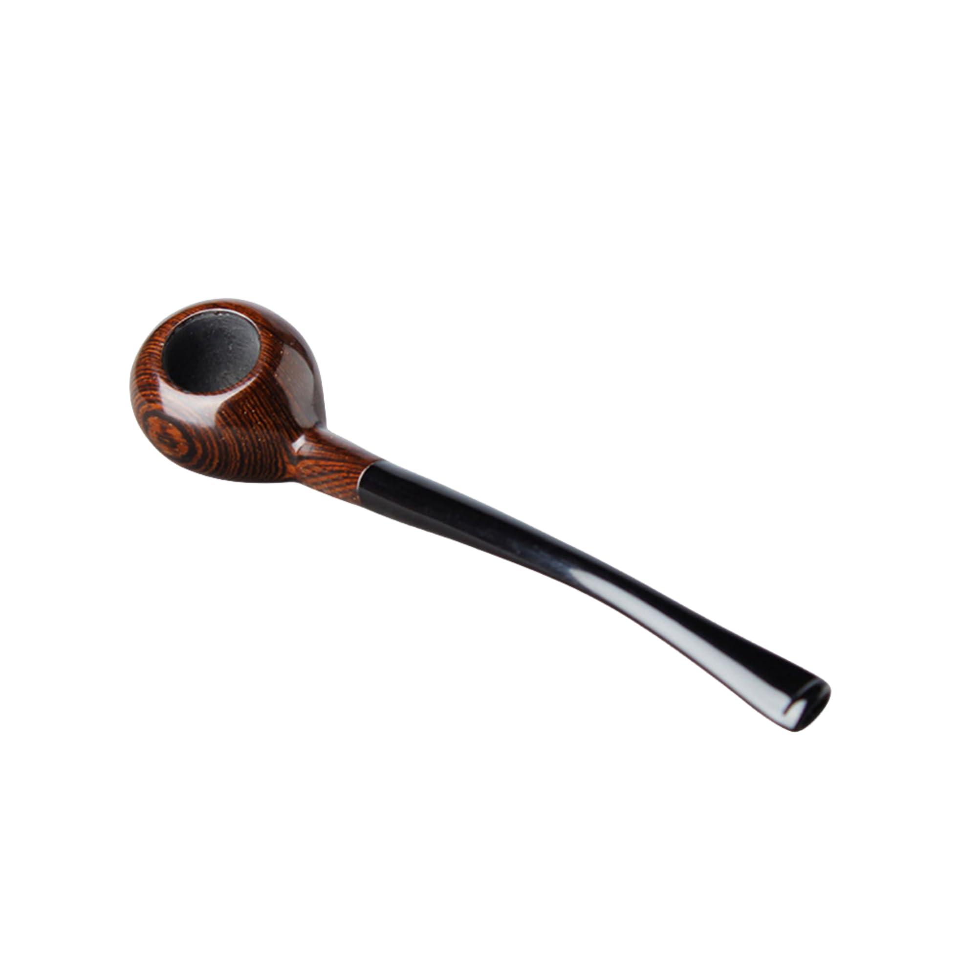 Amazon.co.jp: MUXIANG Churchwarden Wenge 木製タバコパイプ手作り 