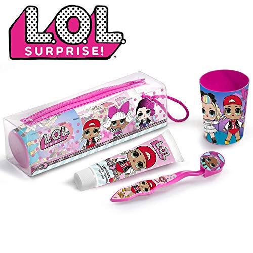 Preisvergleich Produktbild Säuglingszahnpasta Zahnbürste Zahnbürste Reiseset LOL Surprise