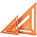 Produktbild PICARD Zimmermannswinkel Set 180 mm mit Bohrlehre + 300 mm mit Sparrenlehre | Präzise Anschlagwinkel & Schreinerwinkel | Profi Zimmererwinkel für Holzbau & Dachkonstruktion | Speed Square metrisch