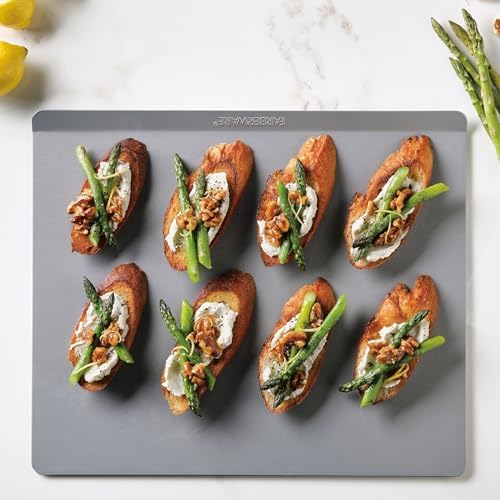 Farberware Insulated Nonstick Bakeware 14-Inch x 16-Inch Jumbo Cookie Sheet, Light Gray - Thumbnail 3