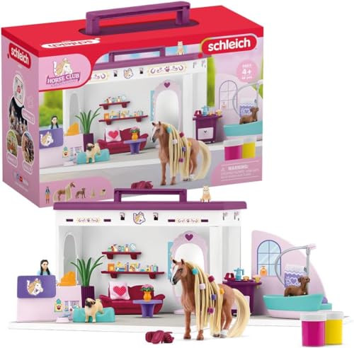 SCHLEICH Horse Club 42614 Sofia's Beauties Tiere Beautysalon - 66-Teiliges...