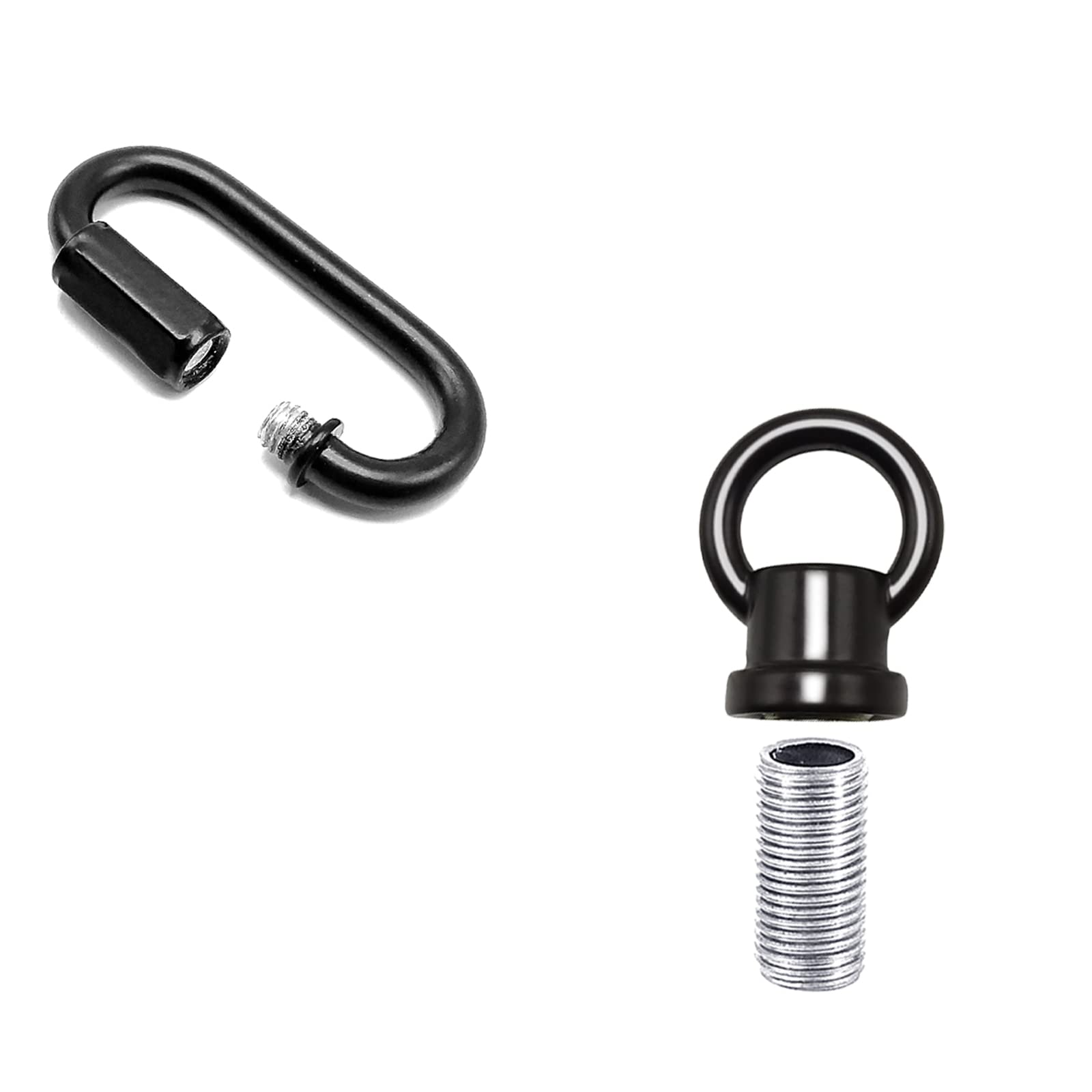 ECUDIS 2 Pack 1/8-IP Lighting Loops with Link Buckle Connectors, Black — Amazon image 2
