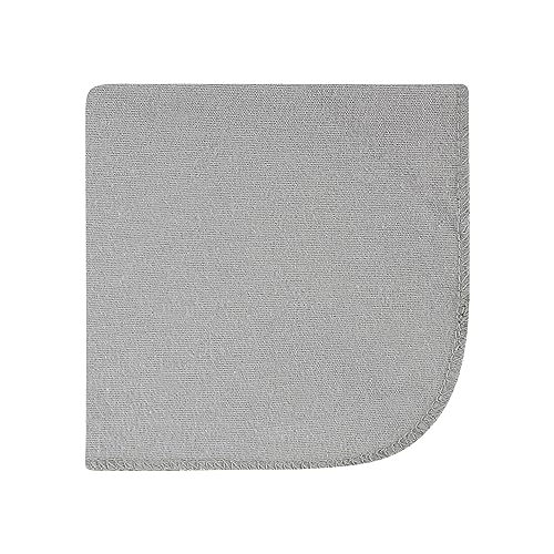 Image of Hudson Baby Unisex Baby Flannel Cotton Poly Washcloths, Farm Friends Grey 10-Pack, One Size