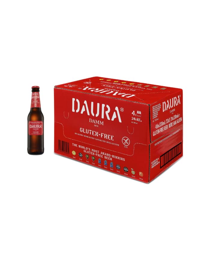 BIRRA DAURA 5,4% Vol. 24 Bottiglie di Vetro 33cl | Confezione da 24 pz, 33 cl