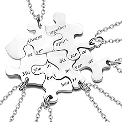 6 BFF Necklace Silver
