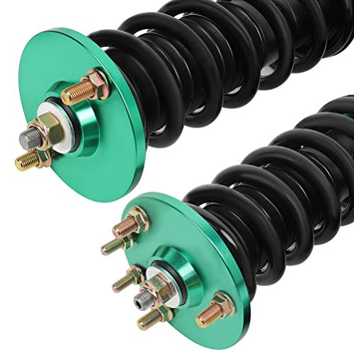 Ocpty Coilovers Suspension Lowering Kit Adjustable Full Coil Springs Struts Shock Fit For 2004-2008 For Acura Tsx /2003-2007 For Honda For Accord - Green #TOP1