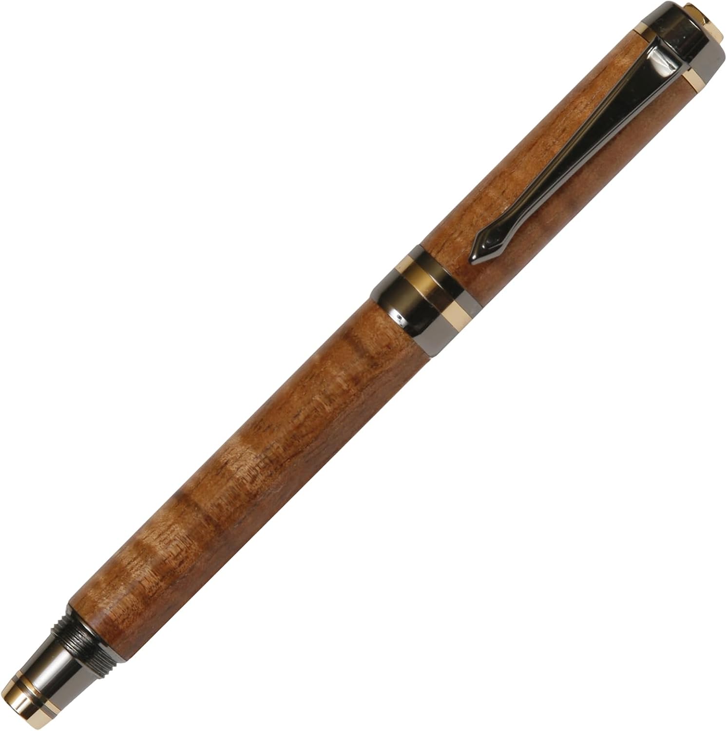 Lanier Pens Elite Rollerball Pen – Hawaiian Koa with Gun Metal Plating – Luxury Handcrafted for Men & Women – Compatible with Rollerball Pen Ink