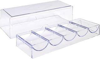 Operitacx 100stücke Transparent Poker Chip Holder Multifunktionaler Chip Tray Für Praktischer Aufbewahrungskasten Für Poker Und Mahjong Aus Hochwertigem Für Zuhause Und Spieleshops