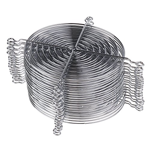 Tityvirnix 20 szt. obudowa komputerowa wentylator chłodzący osłona palców metalowy ochraniacz na grill 12 cm x 12 cm