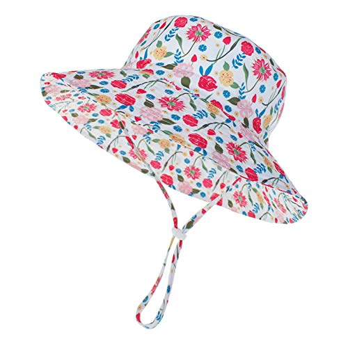 Baby Sun Hat Upf 50+ Swim Hats For Babies Bucket Hat Baby Girl Hats Infant Pool Hat Baby Hats 3-6 Months Rose #TOP3
