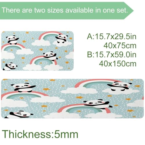 Tapis de cuisine antidérapant et absorbant Pamda lavable en machine