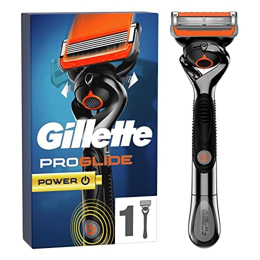 Gillette ProGlide Power Maquinilla De Afeitar Para Hombre, 1 Mango De Maquinilla De Afeitar + 1 Recambio Para Máquina De Afeitar, Diseñada Para Un Afeitado Apurado, Con Banda Lubricante
