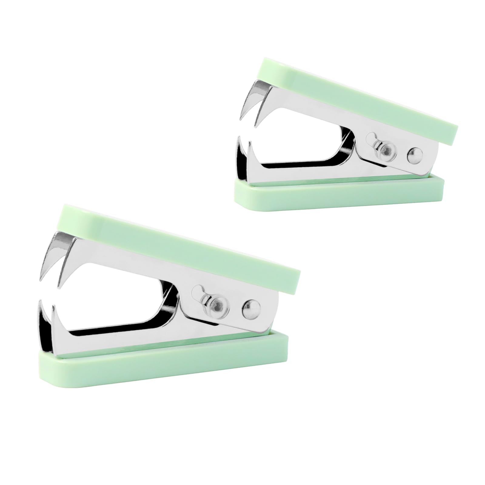 PATIKIL Staple Remover, 3 Pack Magnetic Staple Puller Desktop Removal Tool Cutting Tool For Office Home, Pink