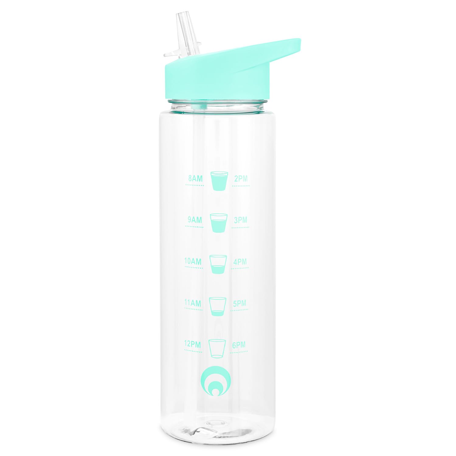 Restore Tritan Straw Sipper Water Bottle 700ml Mint Leak Proof BPA Free Carry