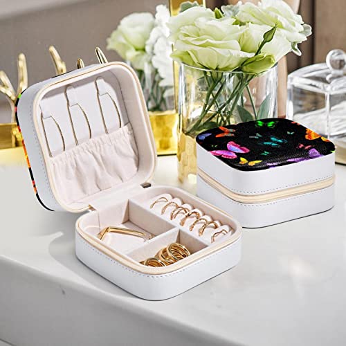 Boîte à bijoux papillon compacte pour transporter vos bagues en voyage