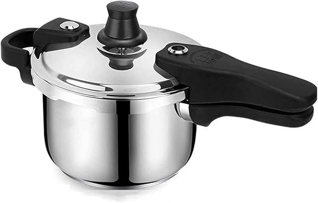 UOOD Stainless Steel Pressure Cooker Pressure Cooker, 304 Thick Household Gas Induction Cooker, General Purpose, Explosion-proof Safety Large Capacity (Size : 3L)