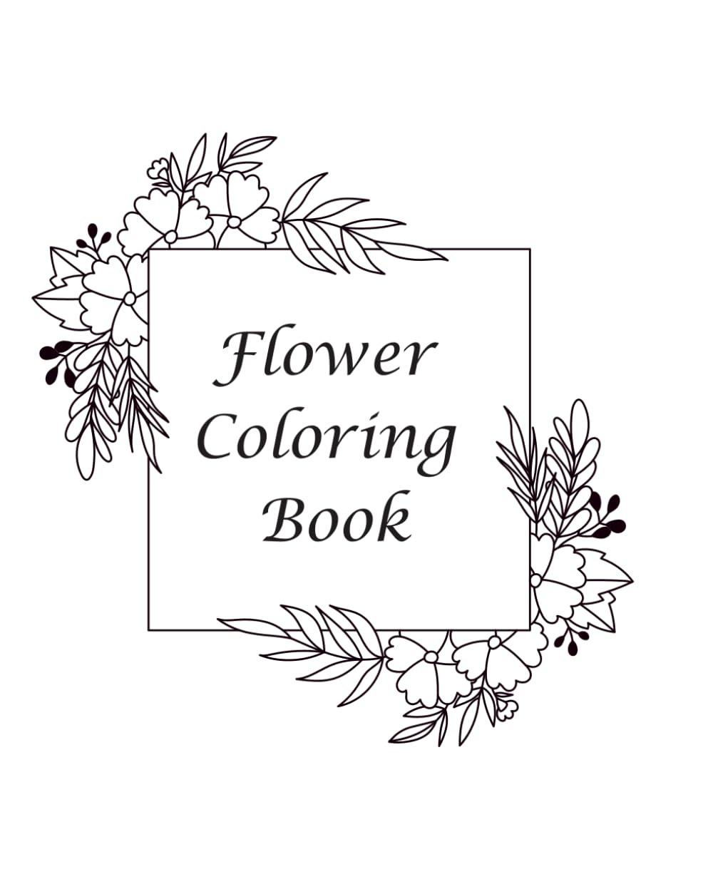 Flower colouring book (Series A.)